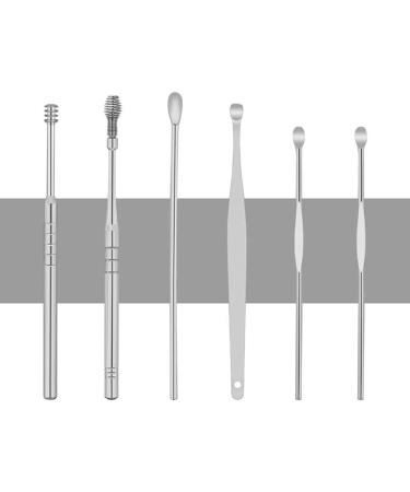 6pcs Ear Picking Tool Set - Stainless Steel Earwax Remover Kit for Ears Care - Buy Online on GoSupps.com