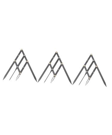 Balacoo 3pcs Eyebrow Scale Makeup Tools Brow Mapping Tool Measuring Tool Eyebrow Shape Eyebrow Pencil Miss 1 count (Pack of 1) Blackx3pcs