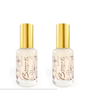 Besame Jasmine Setting Spray Duo | Anti- Aging & Hydrating Mist - Shields Facial Skin from Impurities & Sets Makeup for All-Day Wear Natural Formula
