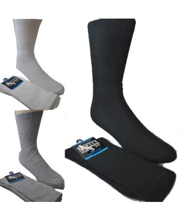 Diabetic Crew Socks 12 Pairs 10-13 White
