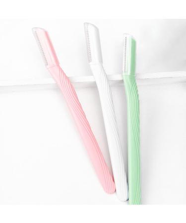 10 PCS Eyebrow Razor Dermaplaning Blades for Face Face Razors for Women Dermaplane Razor for Peach Fuzz Dead Skin Facial Hair Remover Multicolor A