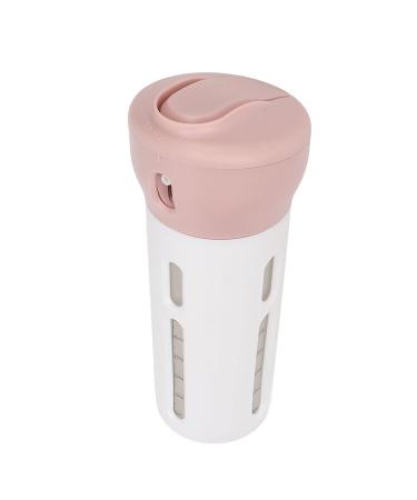 4-in-1 Liquid Dispenser Travel Bottles - Leak-Proof Transparent Portable Shampoo & Conditioner Set (Pink) | International Shipping Available - Buy Online on GoSupps.com