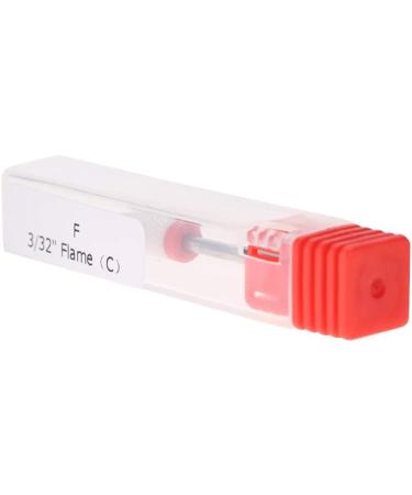 Ceramic Nail Drill Bits for Thick Nails - Round Flat Head Podiatry Burr for Manicure & Pedicure - Red - Buy Online on GoSupps.com