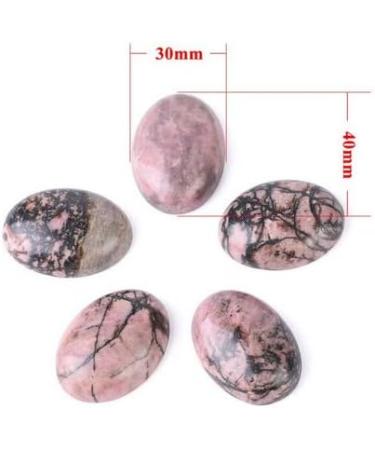 Rhodonite Stone of Well-Being - Flat 4x3 cm | Healing Crystals for International Shipping - Buy Online on GoSupps.com