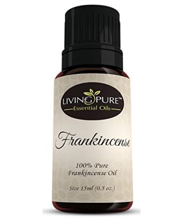 Living Pure Frankincense Essential Oil | 100% Natural & Organic | Therapeutic Grade Oils | Use Topically or in Diffuser