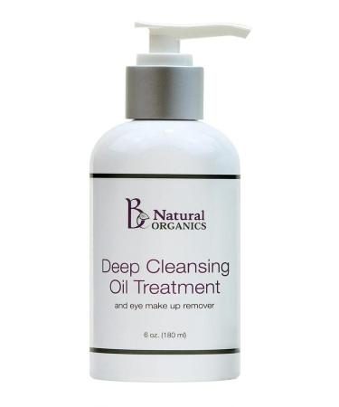 Be Natural Organics Deep Cleansing Oil Treatment and Eye Makeup Remover 6 Oz (180 ml)