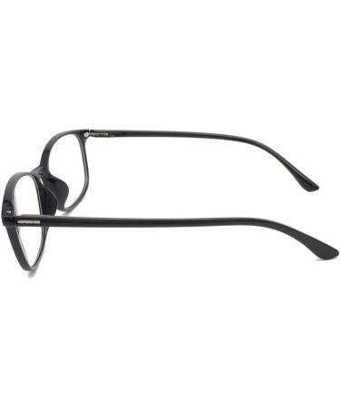 Shop Mcoorn 2-Pack Large Wide Reading Glasses for Men & Women - Flexible Blue Light Filter Matte Black & Light Black Includes Case - 3.0x Magnification - Buy Online on GoSupps.com