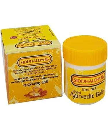 Hettigoda Industries Siddhalepa Ayurvedic Herbal Balm 50g 10g x 5 pices the best way to relieve aches and pains - Buy Online on GoSupps.com