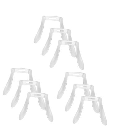 Healeved 9 pc and glasses nose pads support pads for glasses for glasses nasal replacement glasses nasal pad nasal cushion sunglasses stand nose mats for glasses slippery matte hard plastic interchangeable