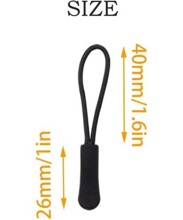 12 Pc Zipper Pendants - Durable Nylon Zipper Pulls for Clothing Bags & School Bags | International Shipping - Buy Online on GoSupps.com