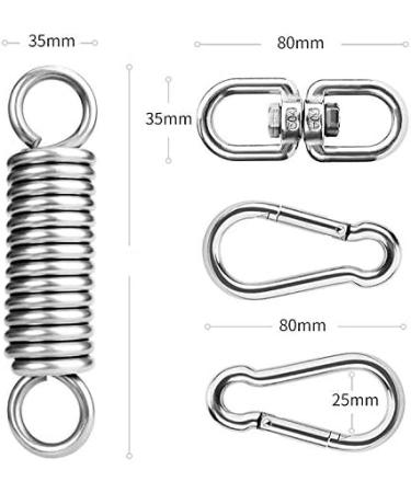 MEICOCO Heavy Bag Hardware Saver Kit  Heavy Bag Spring for Heavy Bag  Punching Bag Hanger Set with Carabiners and Spring for Punching Bags Hammock up to 450lbs - Buy Online on GoSupps.com
