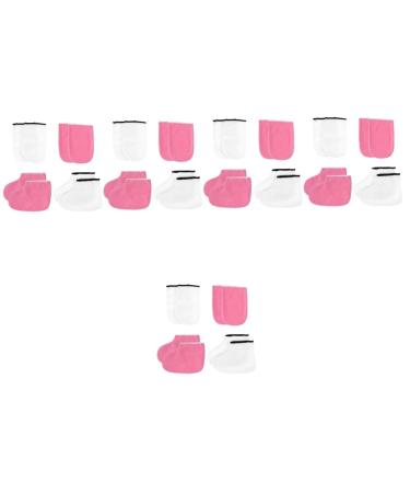 POPETPOP 10 Sets Leather Horn Boots Heated Mittens Moisturizing Gloves Paraffin Bath Mittens Practical Wax Heat Cover Manicure Kit Polyester Lining Pedicure Women's