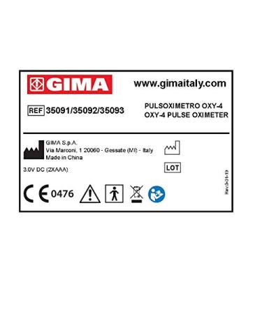 Buy GiMa Pulse Oximeter OXY-4 | Lightweight Compact & Blue - Fast International Shipping - Buy Online on GoSupps.com