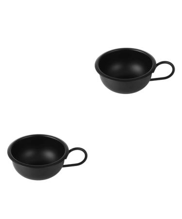 Magiclulu 2st shaving bowl bowl make shaving soap bowl cosmetic bowl cream bowl shaving soap bowl men shave soap shot shaving foam shell hair removal cup of bowl man blackx2st 9.2*9.2cmx2pcs