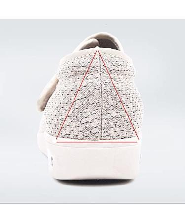 SDD Women's Diabetic Shoes - Lightweight Wide Width, Adjustable Closure Sneakers for Diabetic Edema & Plantar Fasciitis- Beige, Size 44 - Buy Online on GoSupps.com
