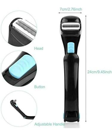Famkit Electric Back & Body Razor for Men | Ergonomic Telescopic & Battery Operated Perfect for Back Hair Removal - Buy Online on GoSupps.com