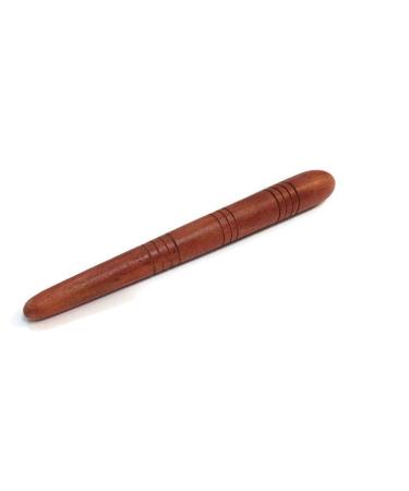 MATAS Reflexology Massage Foot Stick Thai Wooden Health Tool Small Wooden Stick Therapy Reflexology Traditional Tool Hand Head Foot Face Body Red Wood Pain Relief Travel Home 13 cm 1 Pcs