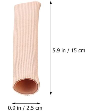 24pcs Cuttable Tube Guards Caps for Corns, Calluses, and Toe Protectors - Soft Nylon Gel Pad Cushion Covers for Corns and Fingers - Supplies for Corns and Toes - Buy Online on GoSupps.com