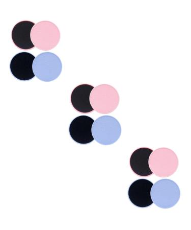 6 Pieces Cleaning Makeup Brush Cleaner Mat Round Brush Eyeshadow Makeup Brush Dry Makeup Brush Cleaner Makeup Sponge Cleaner Form Detergent