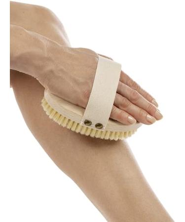 REMOS Natural Bristles Bath & Back Brush with Removable Beechwood Handle - Eco-Friendly Body Care - Buy Online on GoSupps.com