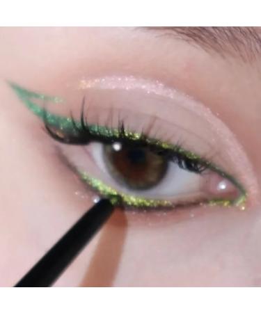  HIFFEY Metallic glitter eyeliner pen purple green waterproof long-lasting glossy coated eyeshadow silkworm makeup cosmetics (Color: 04) - Buy Online on GoSupps.com
