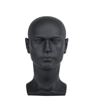 Frisierkopf Styrofoam head Wig head WIG HEAD WIGE RED Hairstyle head Hairy head real hair exercise head real hair hairdressing head exercise head wig head styrofoam matt black