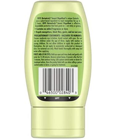 Off! Botanicals Lotion 4 OZ - Natural Insect Repellent for Outdoor Protection - Buy Online on GoSupps.com