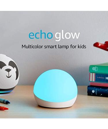 Echo Glow - Multicolor smart lamp for kids, a Certified for Humans Device  Requires compatible Alexa device Device only