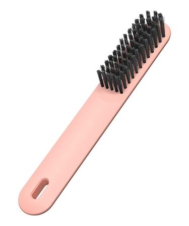 Home Shoes Brushes Small Shoe Brush Laundry Soft Brush Cleaning Brush Plastic Decontamination Shoe Brush Bathroom Tool Brush(Pink)