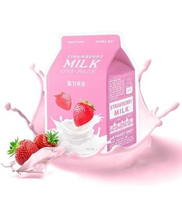 A'PIEU APIEU Strawberry Milk OnePack Mask Sheet Mask Korea Cosmetica 1 stuk - Buy Online on GoSupps.com