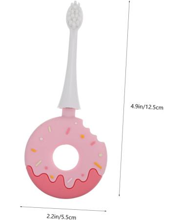 GLEAVI Pink Children's Toothbrush - Soft Silica Gel Donut Design for Gentle Tooth Cleaning (1 Pack) - Buy Online on GoSupps.com