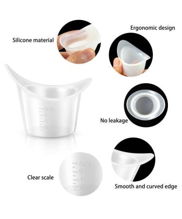 YEAJOIN Eye Wash Bath Kit - 13PCS Silicone Eye Cup Set with Calibration for Refreshing and Cleansing Tired Eyes - Buy Online on GoSupps.com