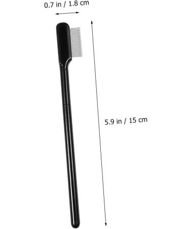 MERRYHAPY 1 Set Eyelash Comb Tea Bag Storage Mascara Eyelash Brush Eyelash Dual Comb Handle Lash Comb Lash Comb Brush Comb Metal Grooming Tool Black Woman Steel Needle Beauty Tools Modify - Buy Online on GoSupps.com
