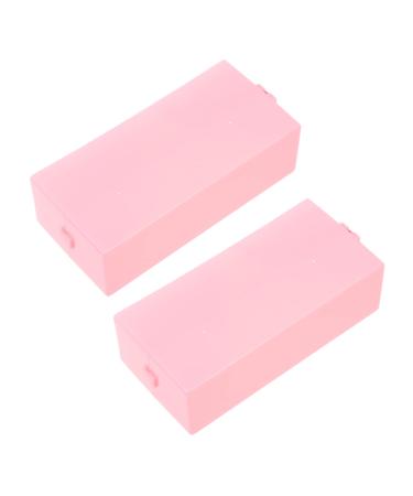Lurrose Box grinding head storage box Nail Manicure supplies professional nail kit nail care kit manicure pedicure kit Nail Drill Holder Nail Bit Holder nail art tools shell Multiple slots