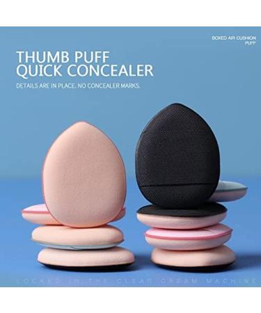 Makeup Sponge Mini Cosmetic Puff Fingertip Small Steamed Buns Finger Puff Air Cushion Mini Puff Concealer Makeup Sponge Water Drops Makeup Sponge Holder(3) - Buy Online on GoSupps.com