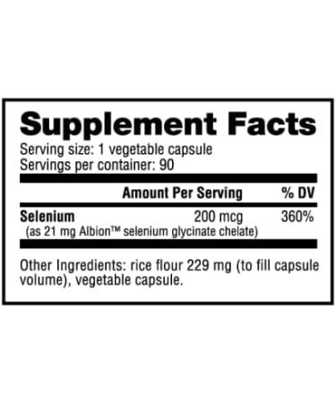 NutraBio Selenium Supplement 200mcg - 90 Veg Capsules | Immune Support & Antioxidant - Buy Online on GoSupps.com