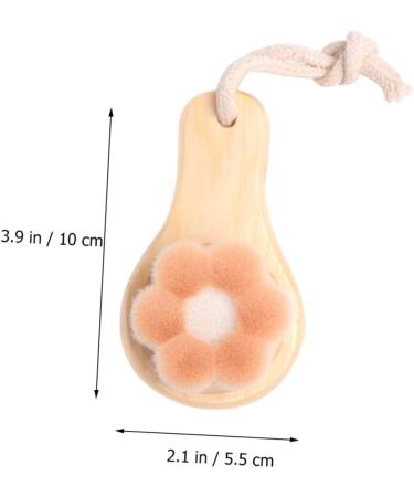 Ipetboom 1pc Facial Scrubber Brush Wood Face Brush Facial Body Cleansing Brush Electric Face Brush Face Cleaning Brush Facial Brush Face Wash Brush Manual Cleasing Milk Bamboo - Buy Online on GoSupps.com