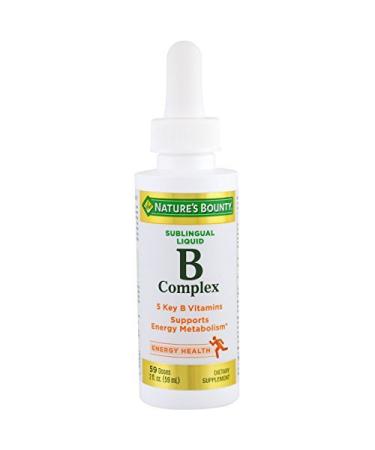 Nature's Bounty Vitamin B Complex Sublingual Liquid 2 oz 2 Fl Oz (Pack of 1)