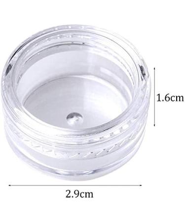 Proleo 100pcs 5G Sample Containers - Ideal for Cosmetics Lip Balm Ointments & Jewelry - Secure Screw Cap - White - Buy Online on GoSupps.com