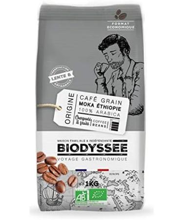 Biodyss e - Ethiopian Moka Coffee Beans - Full-bodied and Fruity 1Kg - Sold per unit - Buy Online on GoSupps.com