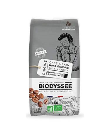 Biodyssée - Ethiopian Moka Coffee Beans - Full-bodied and Fruity 1Kg - Sold per unit