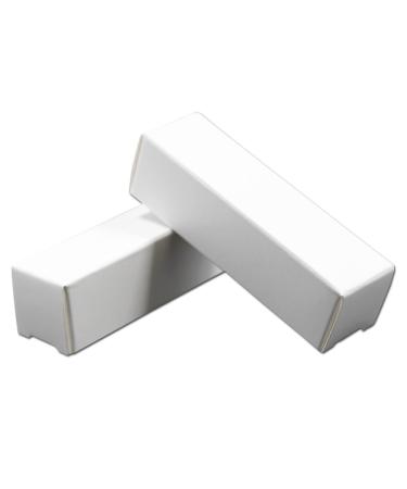 50 Pack 0.78x0.78x3.34 inch Rectangle Kraft Paper DIY Lipstick White Boxes Beauty Accessories Essence Oil Lipstick Bottle Packaging Gift Makeup Organzier Tube Storage 0.78x0.78x3.34 inch White