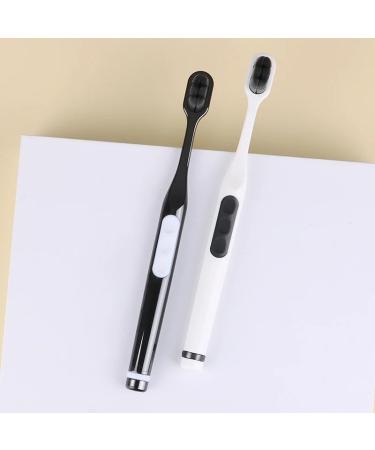Soft Bristle Toothbrushes for Sensitive Gums - 2 Pack (Black/White) | Gentle Cleaning with Small Brush Head - Buy Online on GoSupps.com