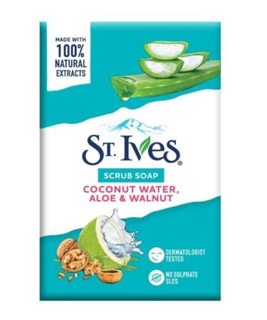 Buy St. Ives Scrub Bar Soap with Coconut Water & Aloe - 4 Pack | International Shipping Available - Buy Online on GoSupps.com
