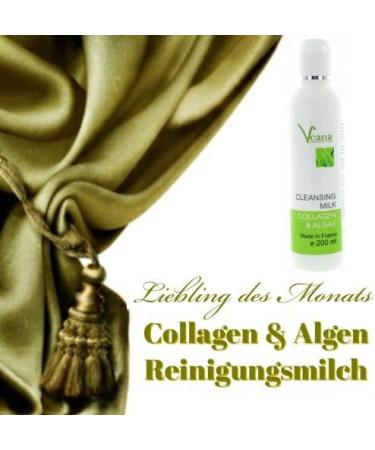  Veana Collagen & Algae Cleansing Milk (200ml) - Facial Cleansing Milk for Dry Irritated & Red Skin - Also Suitable as a Makeup Remover. - Buy Online on GoSupps.com