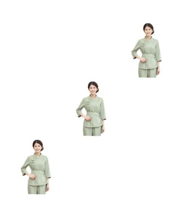 FOMIYES 3 Sets Womens Work Blouses Ladies Suits Sauna Cape Clothes Protective Apron Robe Spa Miss Hair Dye