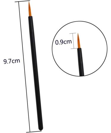 Baluue 50pcs Disposable Eyeliner Brush Liquid Eyeliner Fine Liner Brush Eye Liner Wands Black 10x0.3cm Black - Buy Online on GoSupps.com