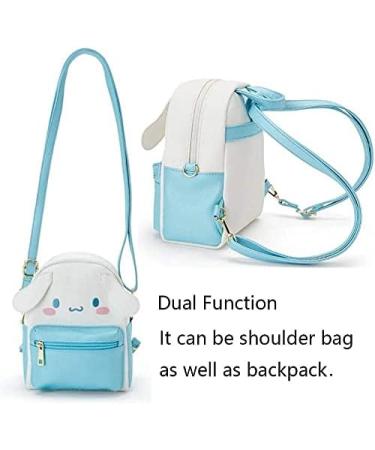 ALORVE Anime Cute Cartoon Shoulder Bag Backpack Handbag - Blue | Cosplay PU Schoolbag for Kids Girls Fans - Buy Online on GoSupps.com
