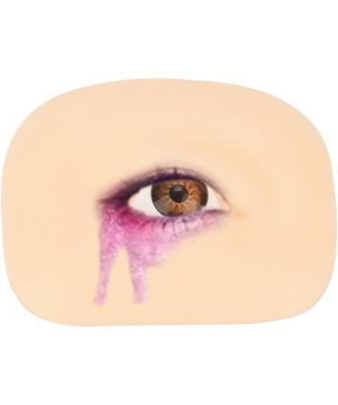 Professional Mold Reusable Blank Skin Silicone Up Simulated Left Eye Tool Make Practicing Practice 6.9x5.2cm As Shown 2 - Buy Online on GoSupps.com