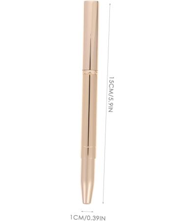 minkissy Double Ended Lipstick Brush Lip Makeup Beauty Tool Portable Lip Brush Travel Size Lipstick Brush Cosmetology Kit Cosmetics Brush Miss Lip Balm Artificial Fiber Double Head 12x1x1cm Golden - Buy Online on GoSupps.com